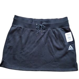 NWT Reebok Squad Skirt XXL Black Slim Fit Sweatshirt Material w/ Pockets